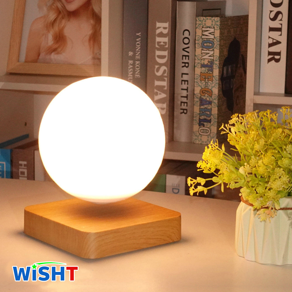 Wish brand floating moon table lamp