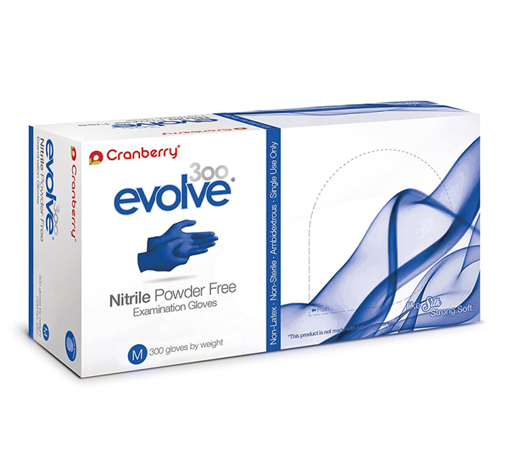 Cranberry evolve300 Nitrile Gloves